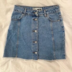 Topshop  denim mini skirt women’s size 4